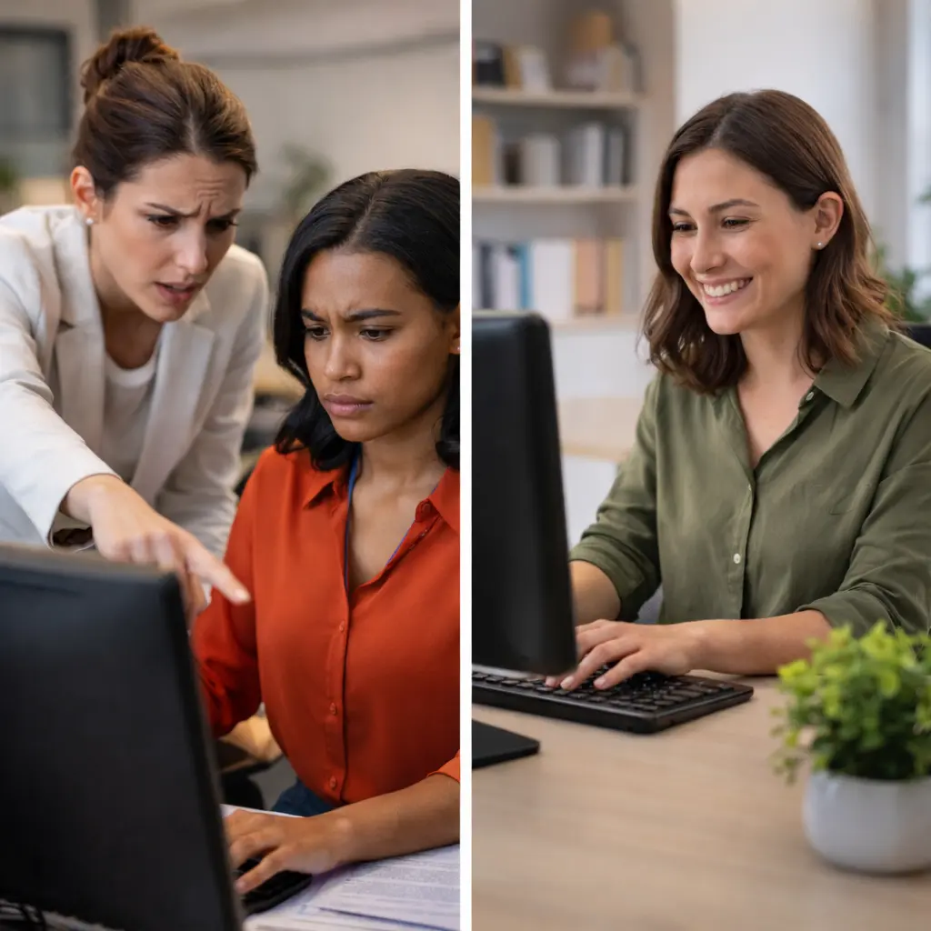 Manager spending extra time training a new hire due to missing Microsoft Office skills
