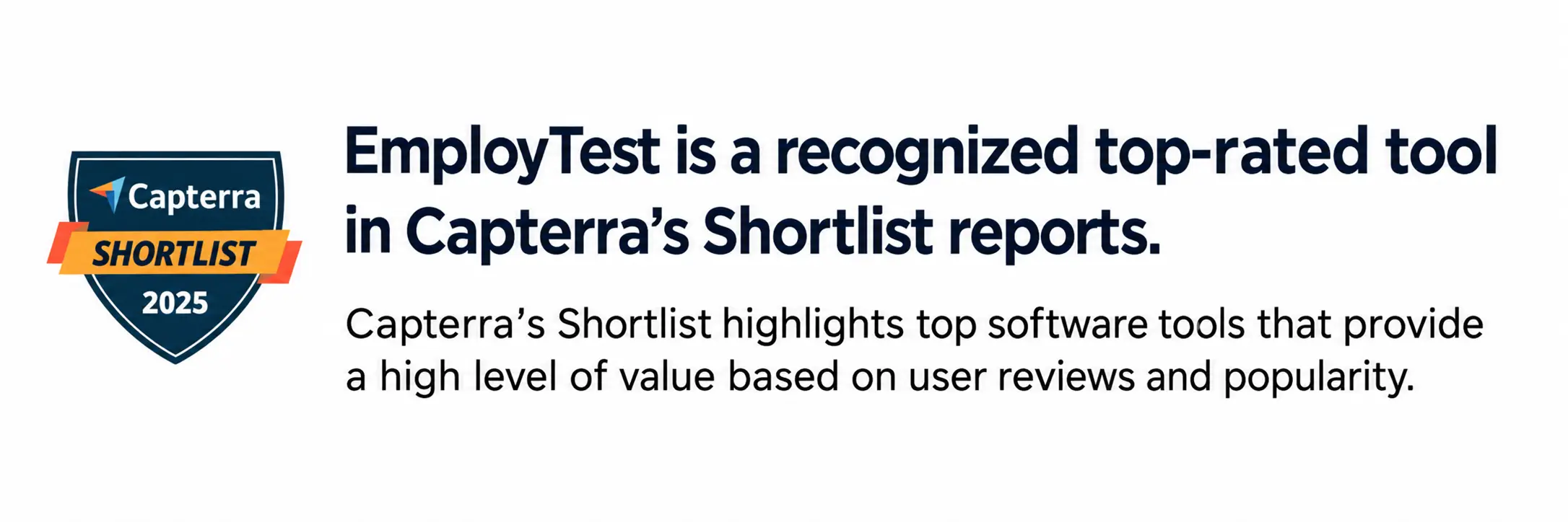 Capterra Shortlist 2025 Recognition Banner Capterra Shortlist 2025 Recognition Banner