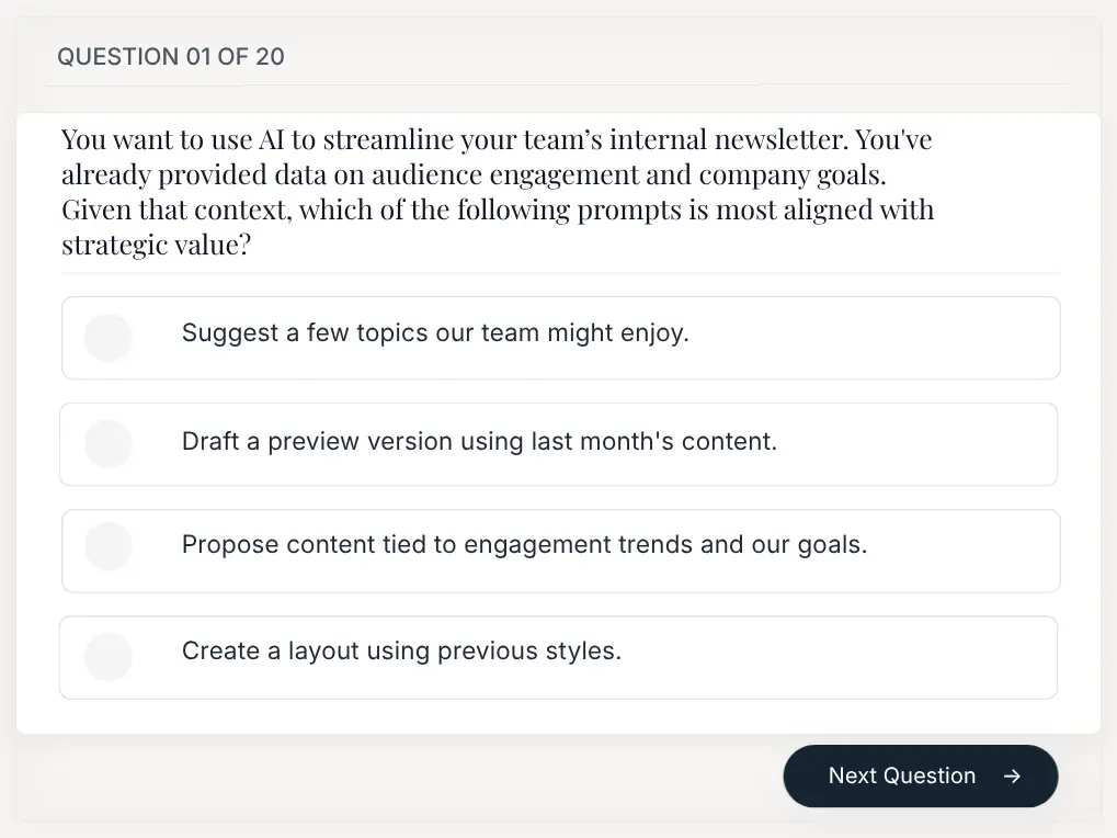 Artificial Intelligence Test For Applicants Sample Question Artificial Intelligence Test For Applicants Sample Question