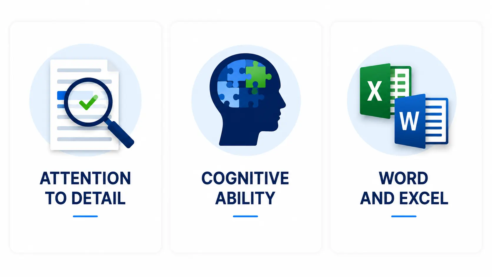 Attention To Detail Cognitive Ability Word And Excel | EmployTest Pre-employment tests to pair with a proofreading assessment test