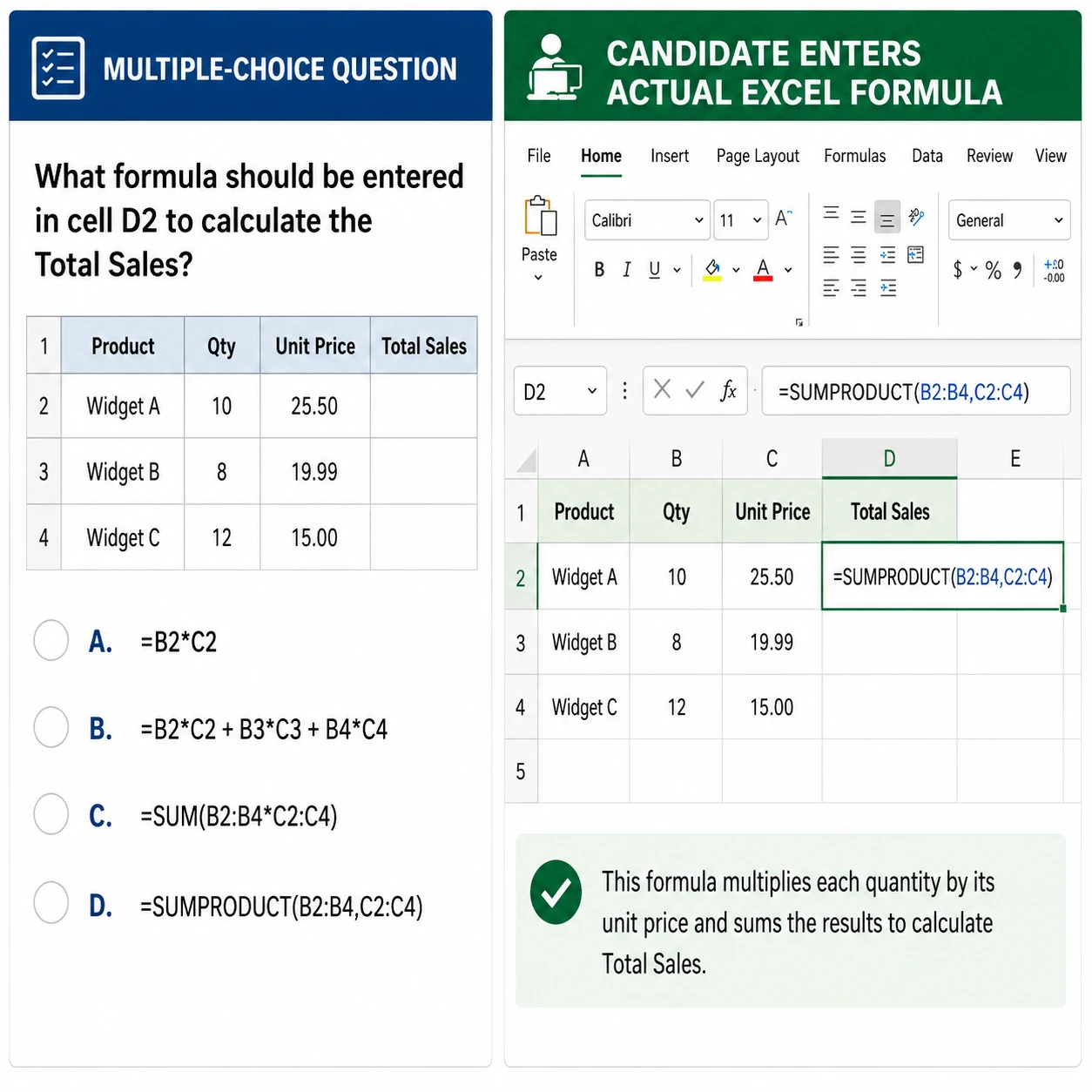 Pre-Employment Advanced Excel Test | Try for Free
